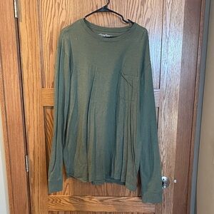 Eddie Bauer Legend Wash Olive Long Sleeve Tee XLT
